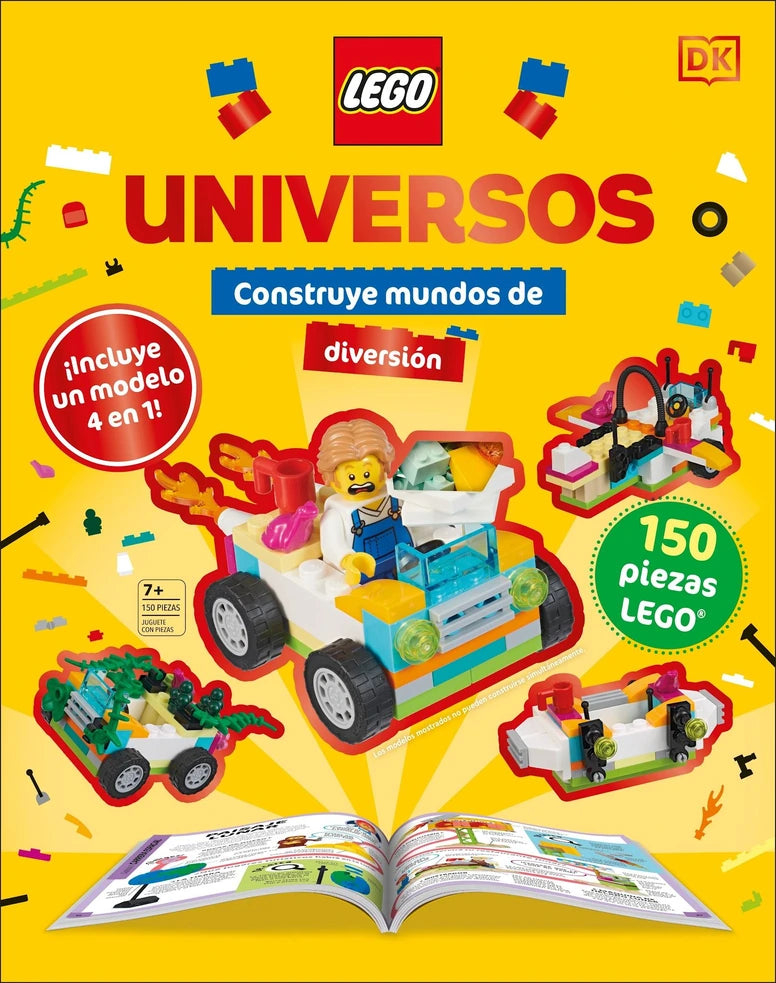 Portada de libro LEGO Universos: Construye mundos de diversión, de DK