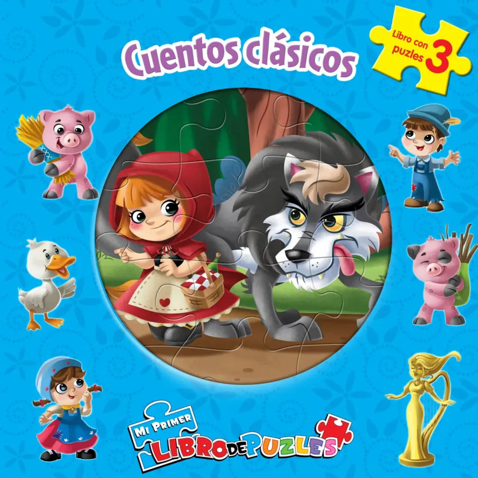 Portada de CUENTOS CLÁSICOS MI PRIMER LIBRO DE PUZLES