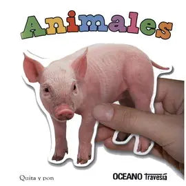 Portada de ANIMALES QUITA Y PON, de Priddy Books