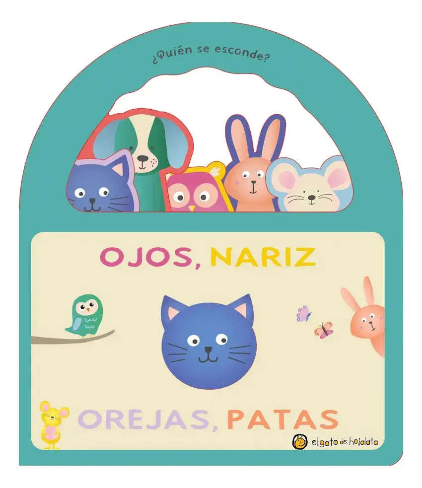 Portada de ¿Quién se esconde? Ojos, nariz, orejas, patas