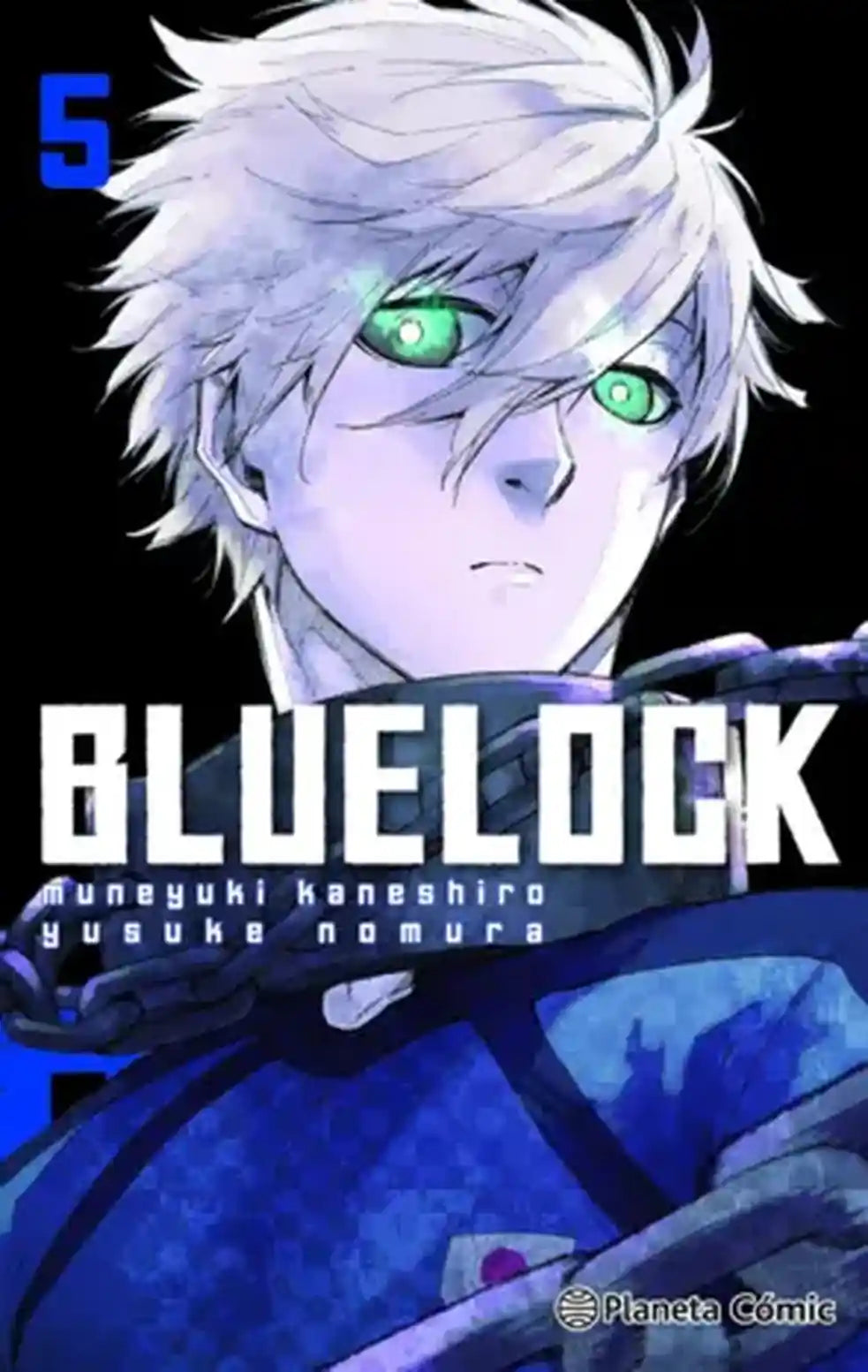 Portada de Blue Lock 5, de Muneyuki Kaneshiro y Yusuke Nomura. Manga publicado por Planeta Cómic.