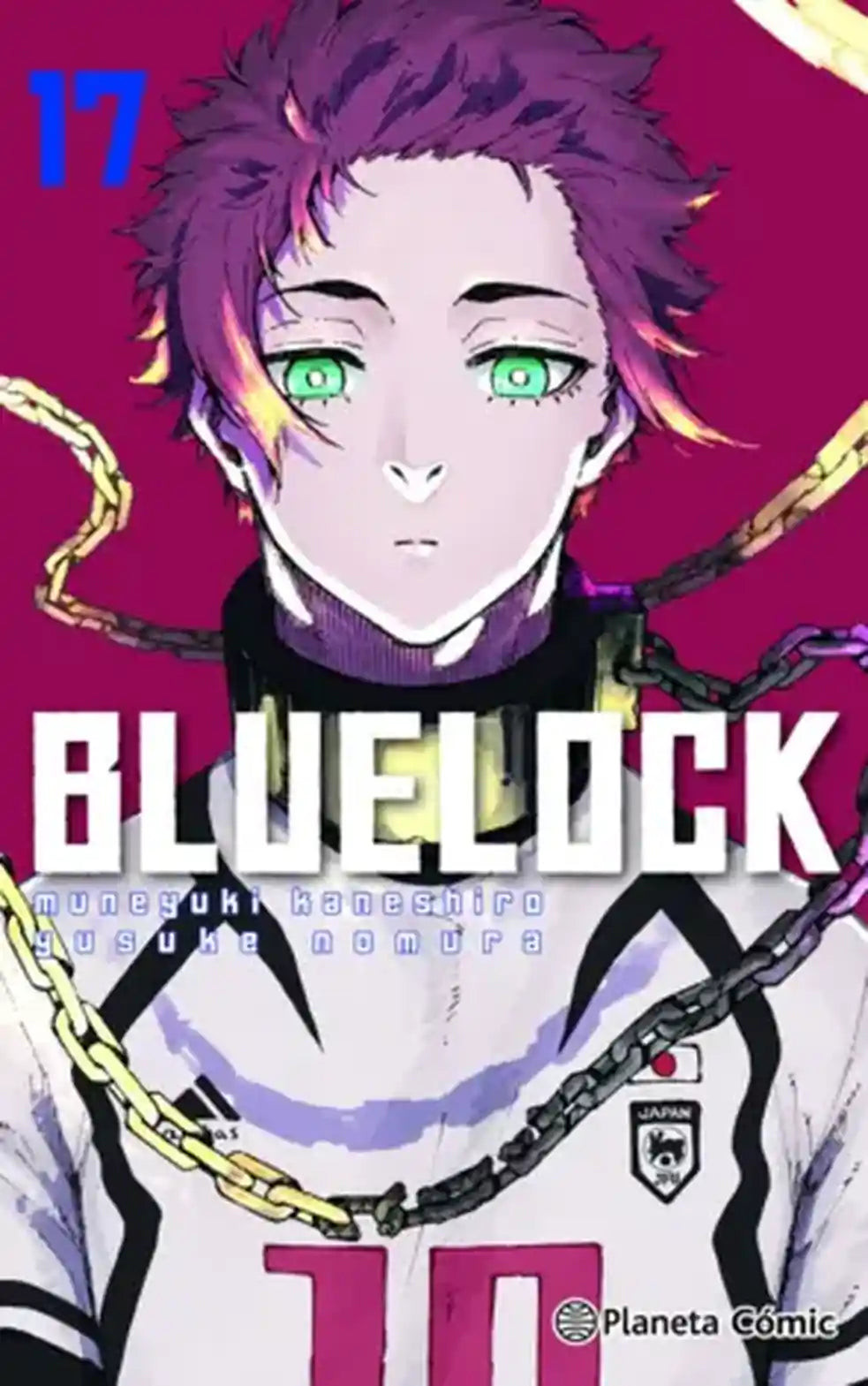 Portada de Blue Lock 17, de Muneyuki Kaneshiro y Yusuke Nomura. Manga publicado por Planeta Cómic.