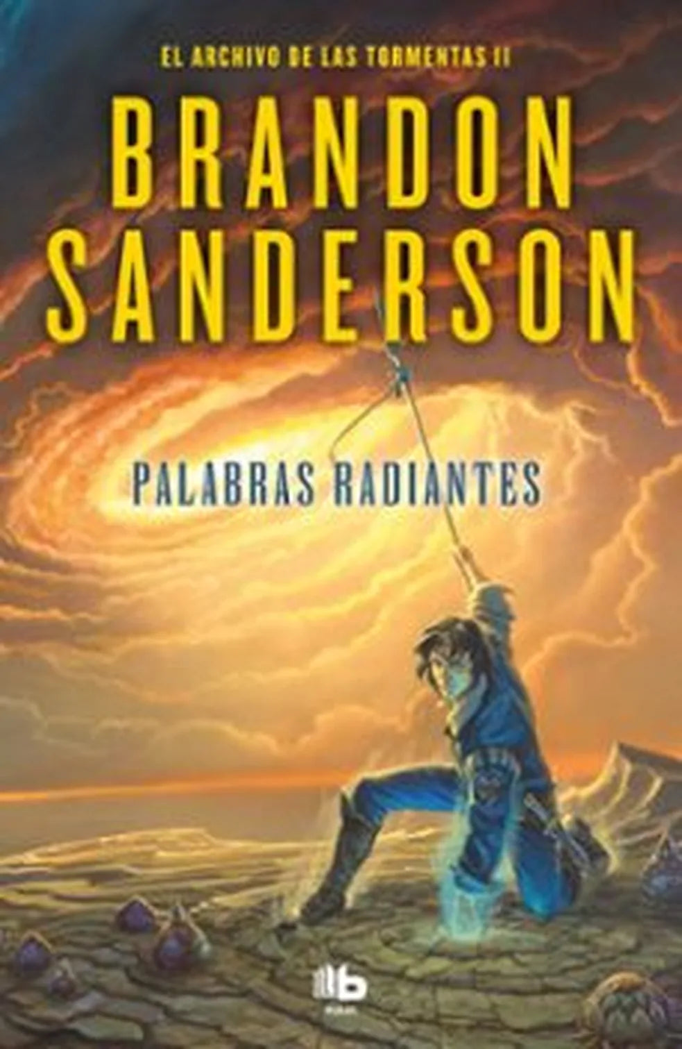 Portada de Palabras radiantes. El Archivo de las Tormentas 2, Brandon Sanderson. ISBN 9788413143958