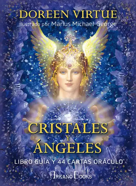 Portada de Cristales y Angeles (cartas), de Doreen Virtue
