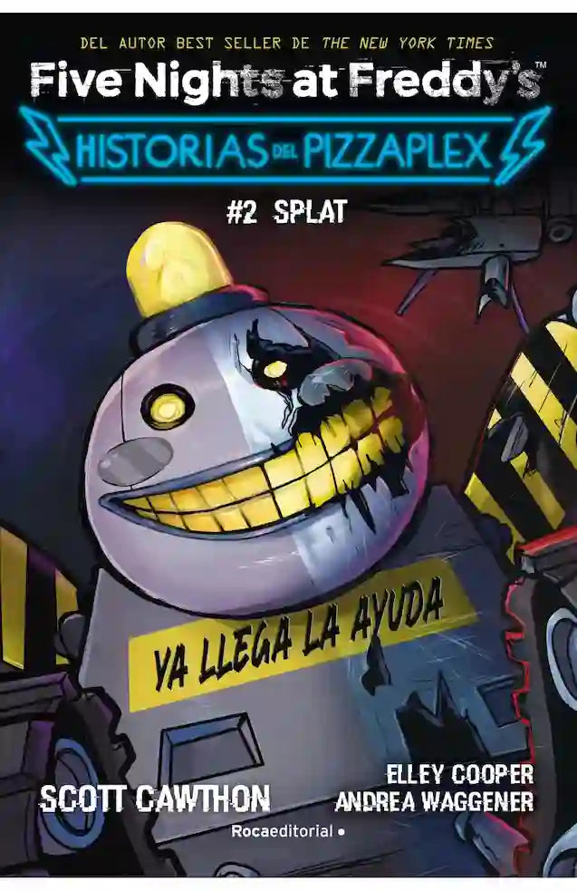 Portada del libro 'FIVE NIGHTS AT FREDDYS HISTORIAS DE PIZZAPLEX #2 SPLAT - SCOTT CAWTHON' de nights. Pertenece a la categoría terror. Ideal para quienes buscan historias apasionantes.
