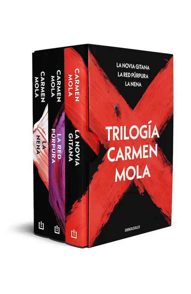 Portada de Estuche Trilogia Carmen Mola La Novia Gitana — Carmen Mola. ISBN 9788466358019