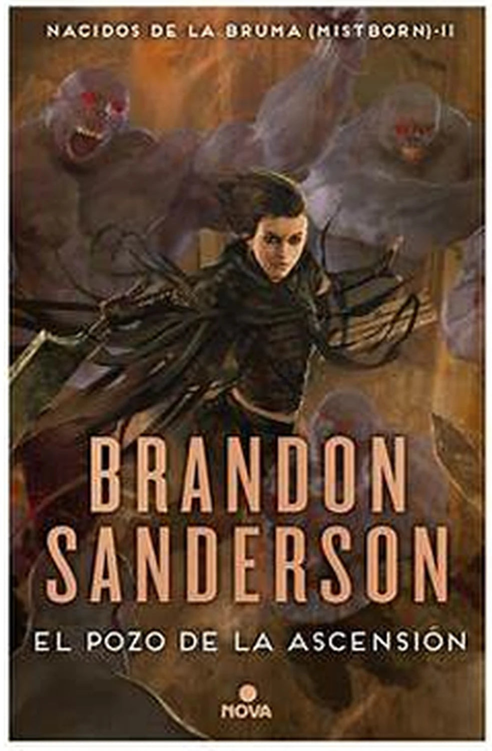 Portada de El pozo de la ascensión. Nacidos de la bruma 2, Brandon Sanderson