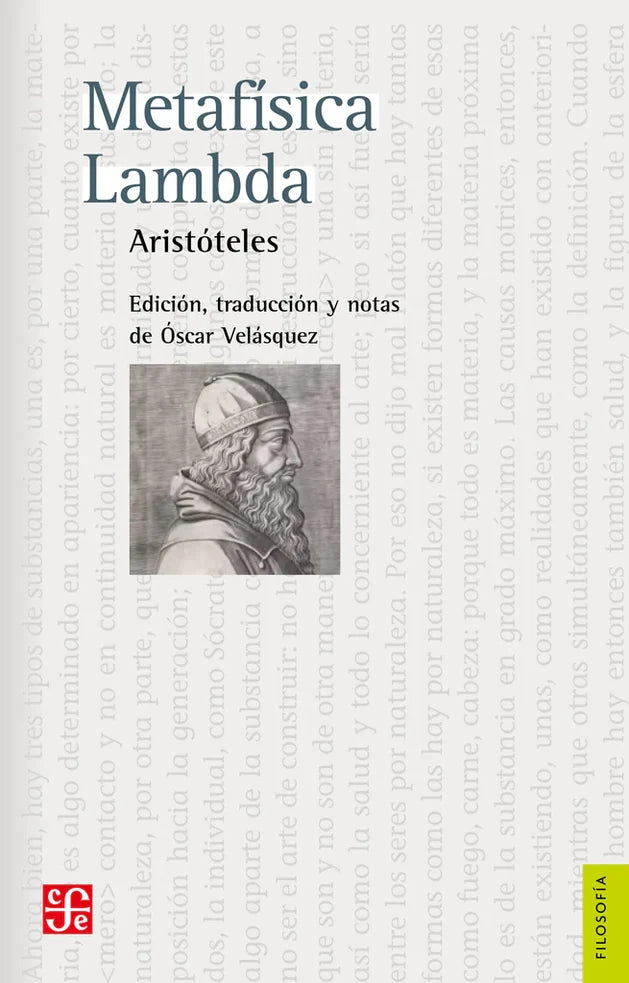 Portada de METAFISICA LAMBDA, ARISTOTELES ARISTO