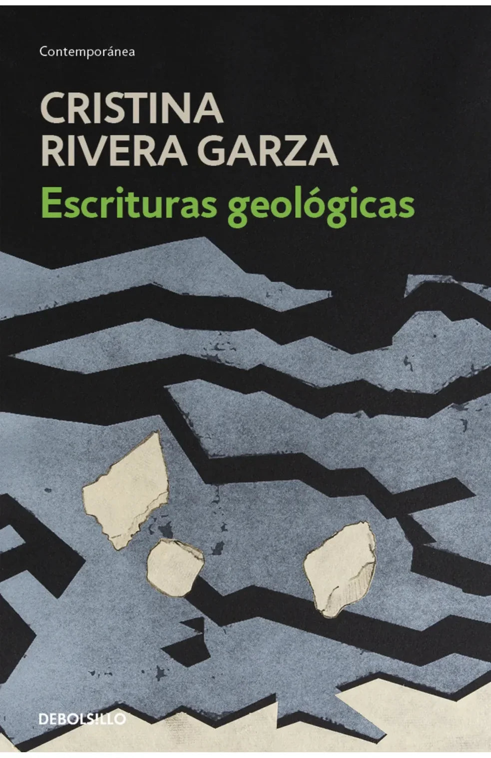 Portada del libro Escrituras geológicas, de Cristina Rivera Garza