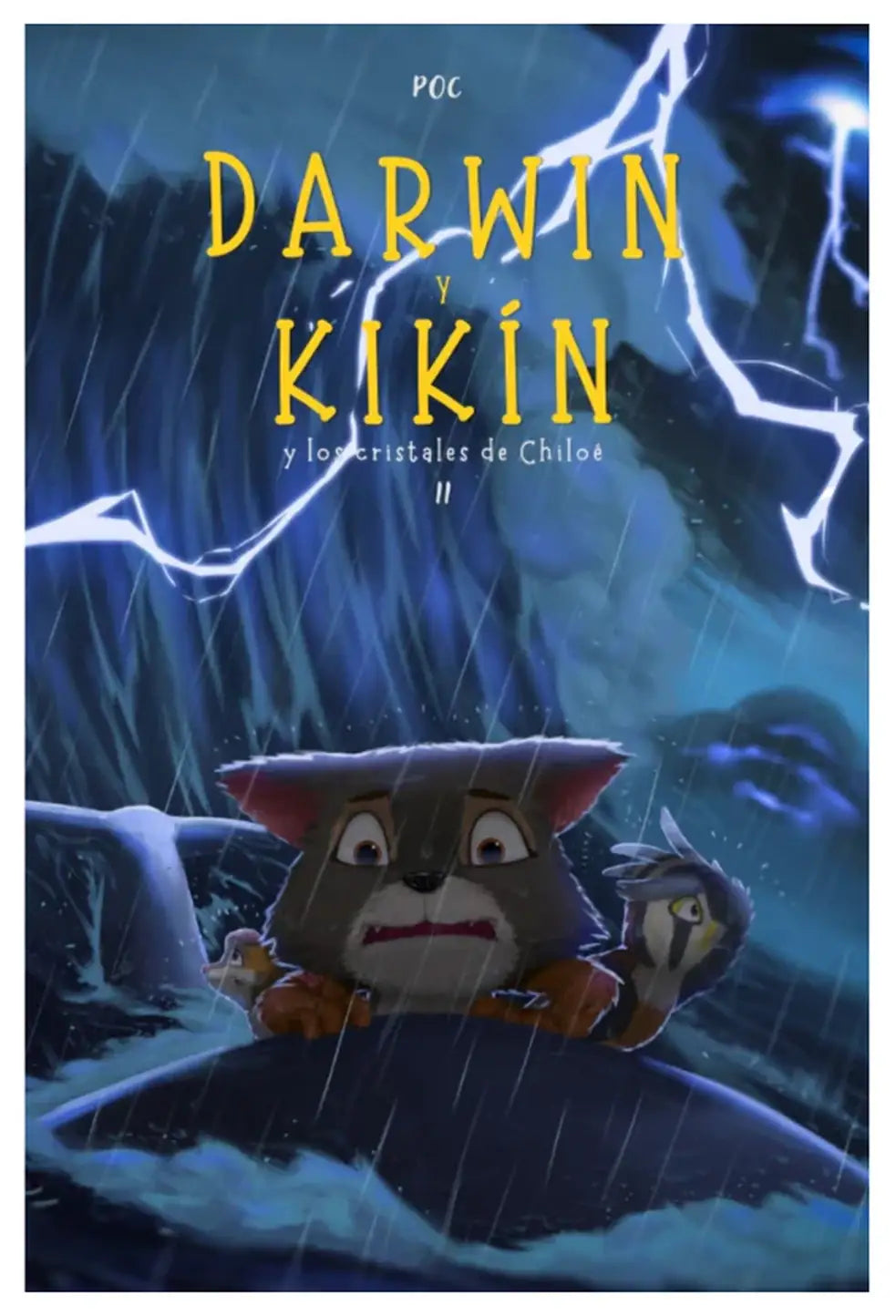 Portada del libro Darwin y Kikin y los cristales de Chiloé