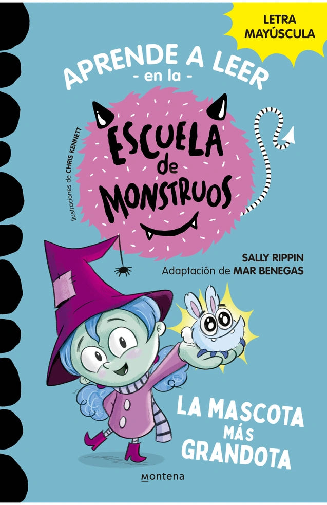Portada de Aprender a leer en la Escuela de Monstruos 1: La mascota más grandota