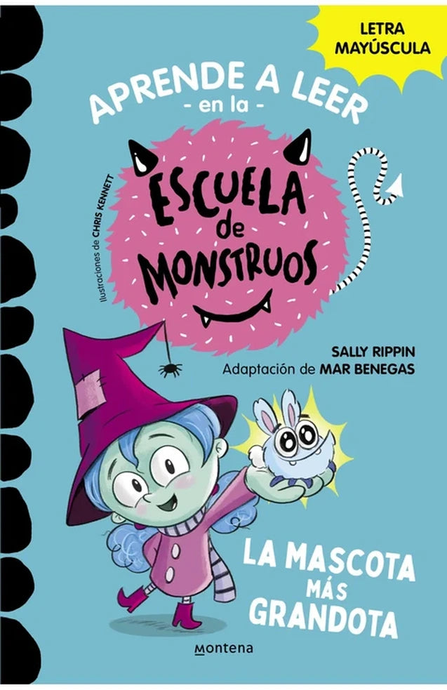Portada de Aprender a leer en la Escuela de Monstruos 1: La mascota más grandota