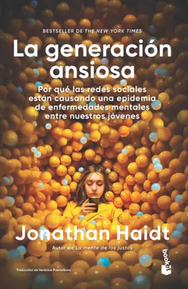 Portada de La Generacion Ansiosa, de Jonathan Haidt