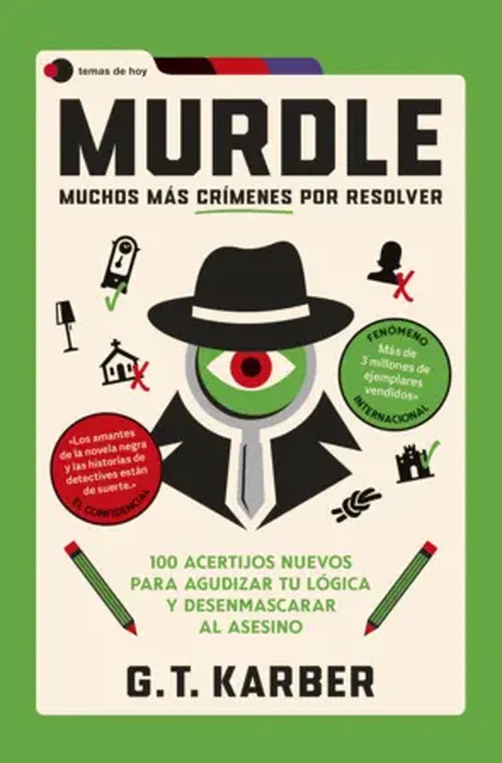 Murdle: muchos más crímenes por resolver, de G. T. Karber. Libro de thriller publicado por Temas de Hoy