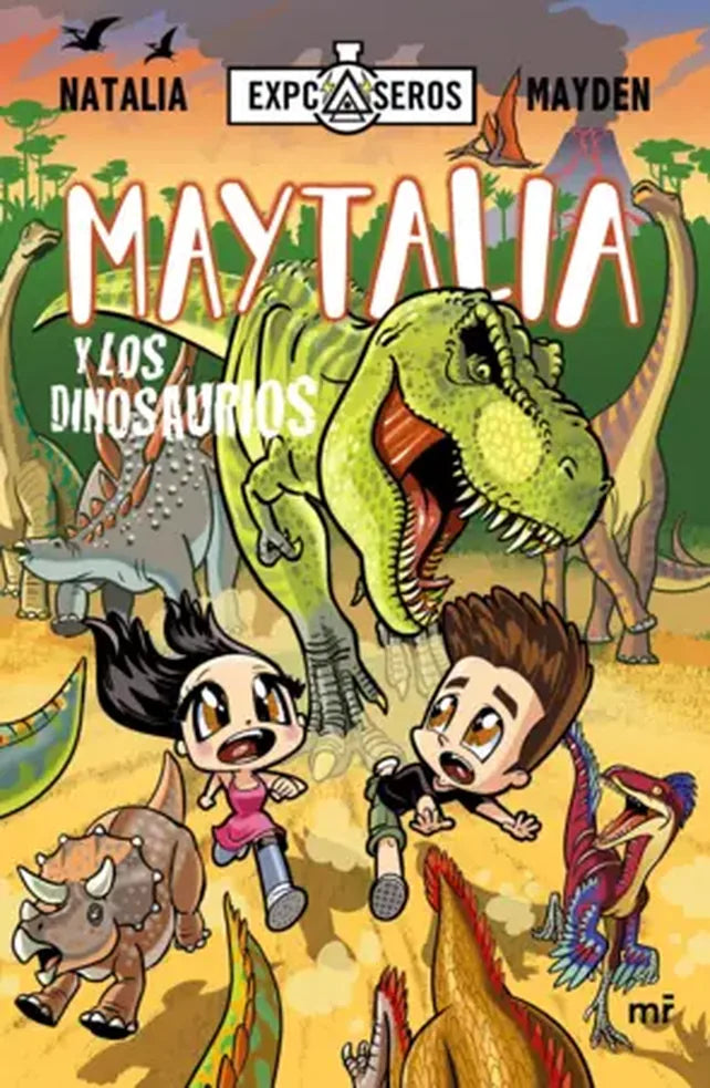 Portada de MAYTALIA Y LO DINOSAURIOS — NATALIA MAYDEN. ISBN 9789569995163