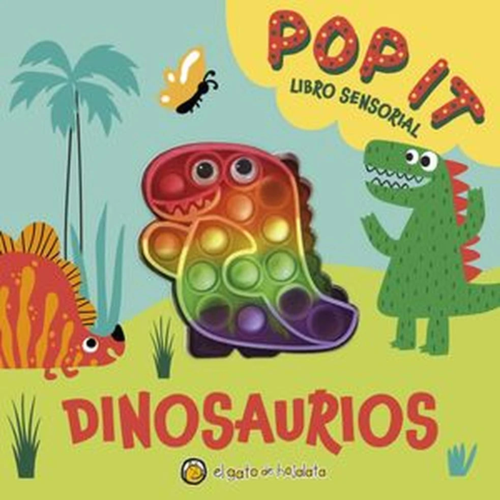 Portada de Pop It! Libro sensorial. Dinosaurios