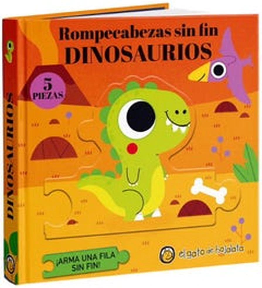 Portada de Rompecabezas sin fin. Dinosaurios
