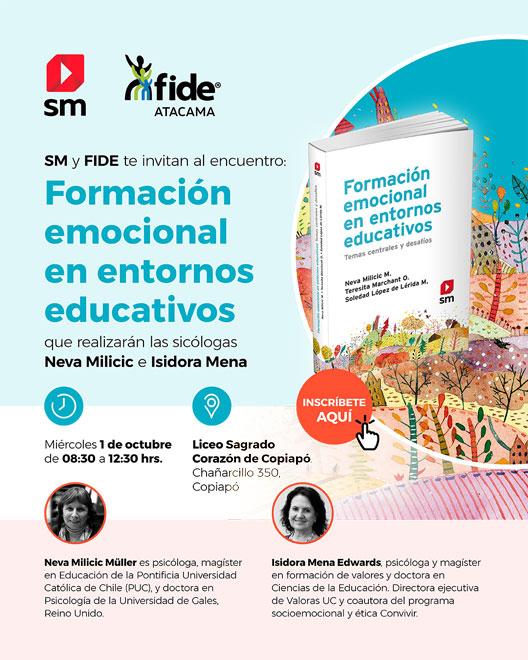 Formación emocional en entornos educativos: encuentro gratuito en Copiapó