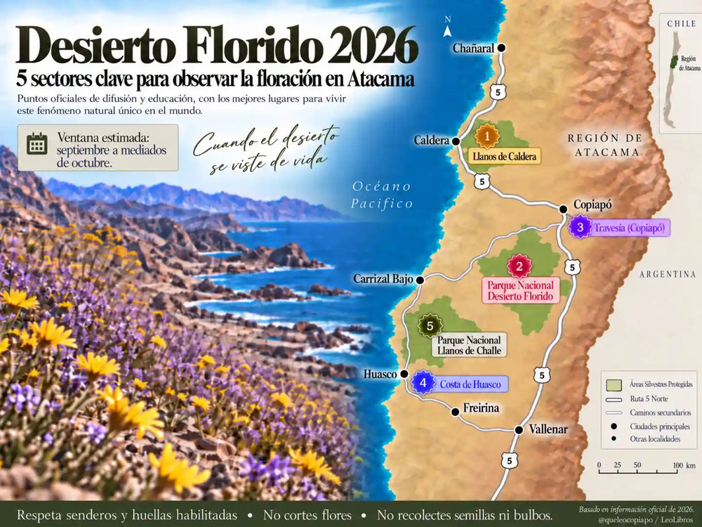 Desierto Florido 2026: 5 lugares imperdibles para verlo en Atacama