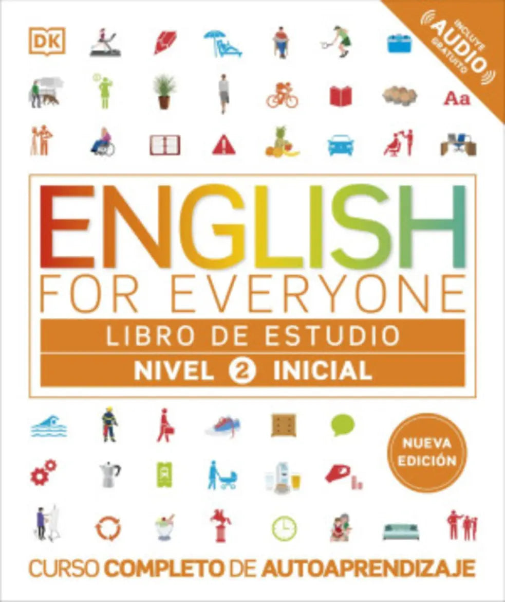 Portada de English for Everyone - Libro de estudio (nivel 2 Inicial), de DK