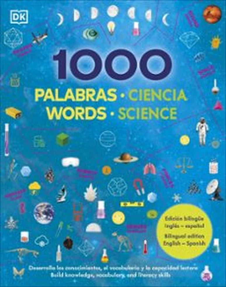 Portada de libro 1000 palabras: Ciencia / 1000 Words: Science: Aprende vocabulario en inglés y español, de DK