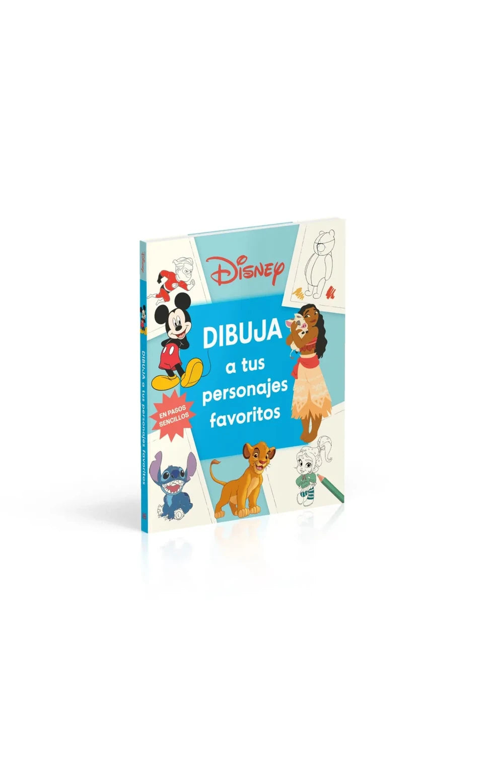 Portada de Disney. Dibuja a tus personajes favoritos