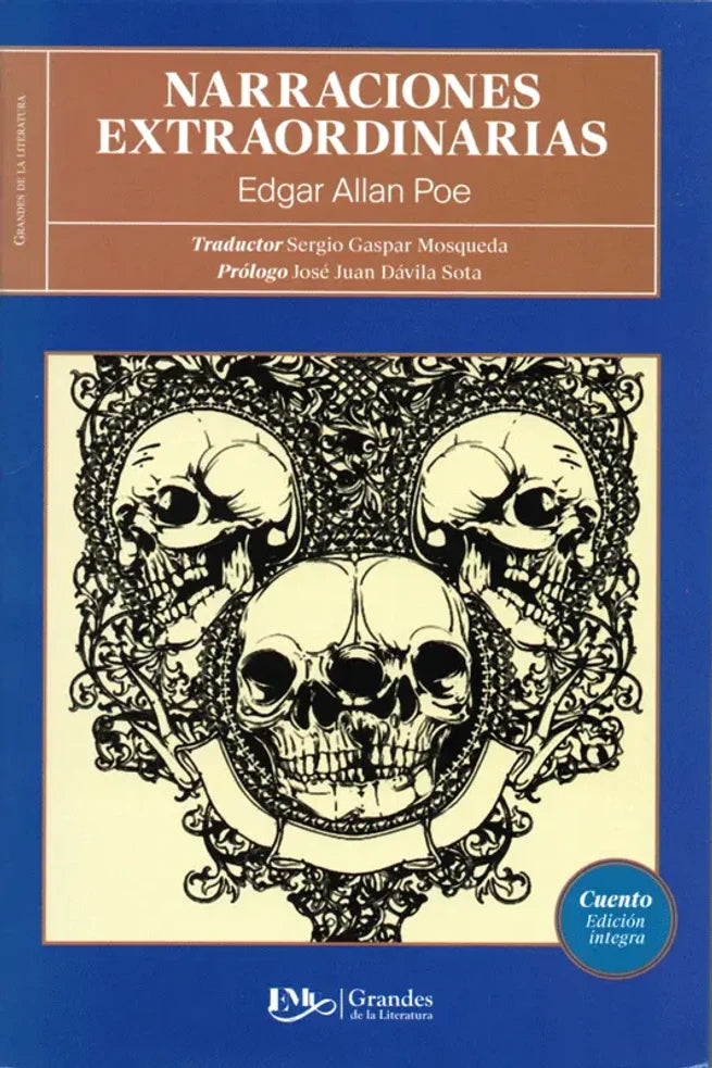 Portada de libro Narraciones extraordinarias, de Edgar Allan Poe