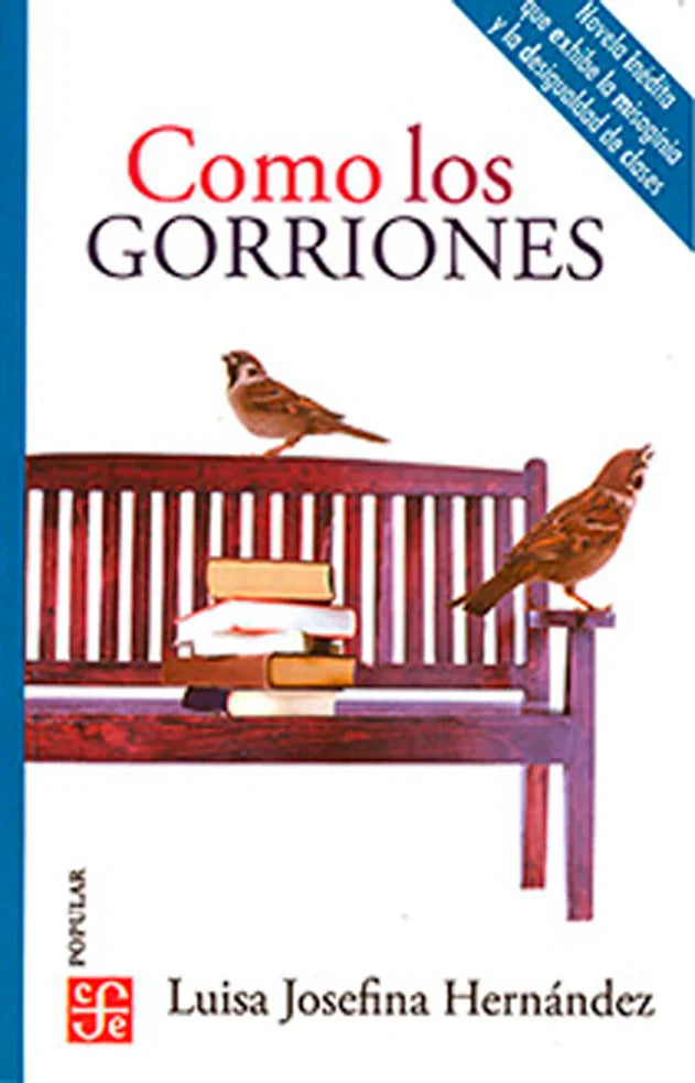 Portada de COMO LOS GORRIONES — LUISA JOSEFA HERNA. ISBN 9786071672742
