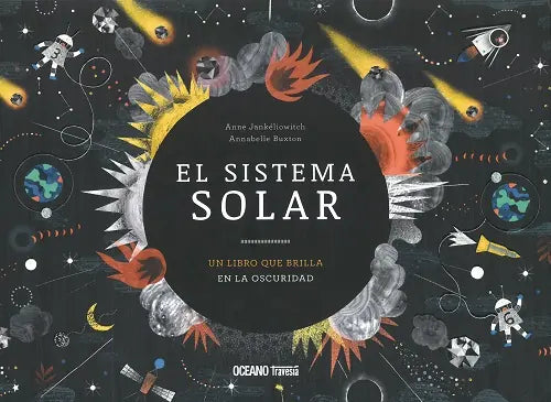 Portada de El Sistema Solar. un Libro que Brilla en la Oscuridad, de Anne Jankéliowitch