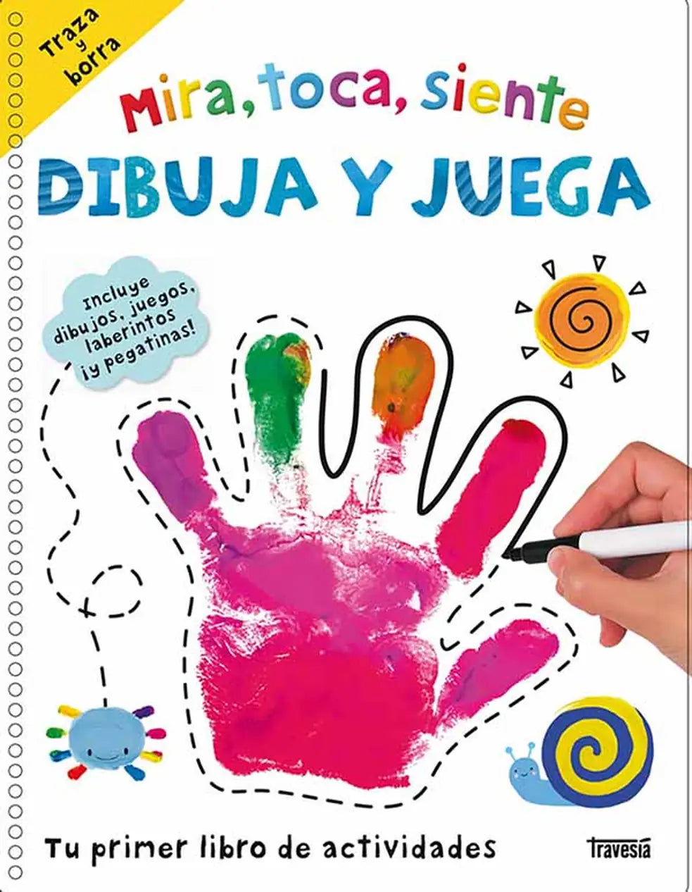 Portada de Mira, toca, siente. Dibuja y juega, Roger Priddy