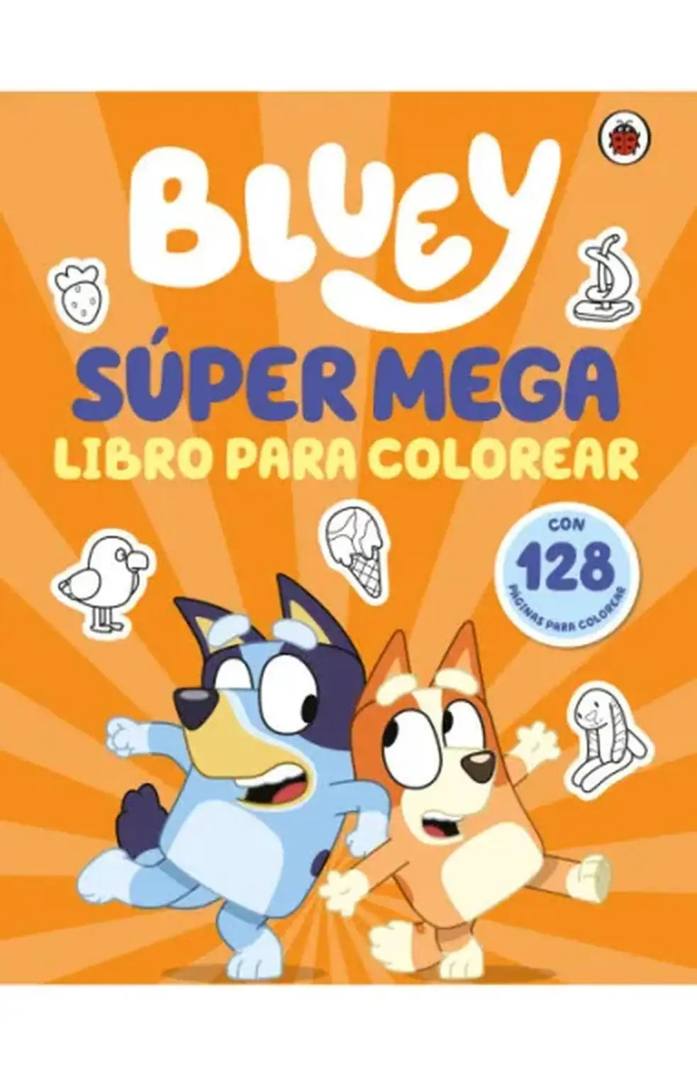Portada del libro Bluey. Súper mega libro para colorear