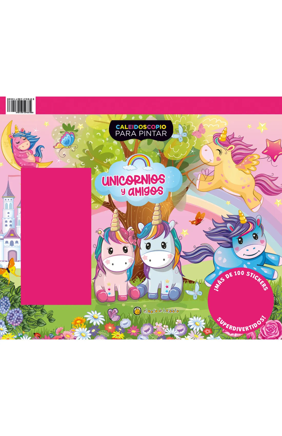 Portada de libro Unicornios y sus amigos (Caleidoscopio para pintar), de Varios autores