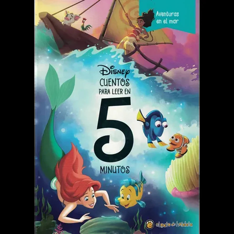 Portada de DISNEY CUENTOS PARA LEER EN 5 MINUTOS