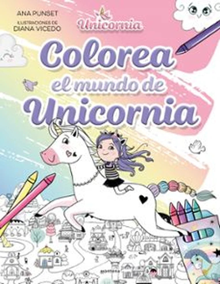 Portada de COLOREA EL MUNDO DE UNICORNIA