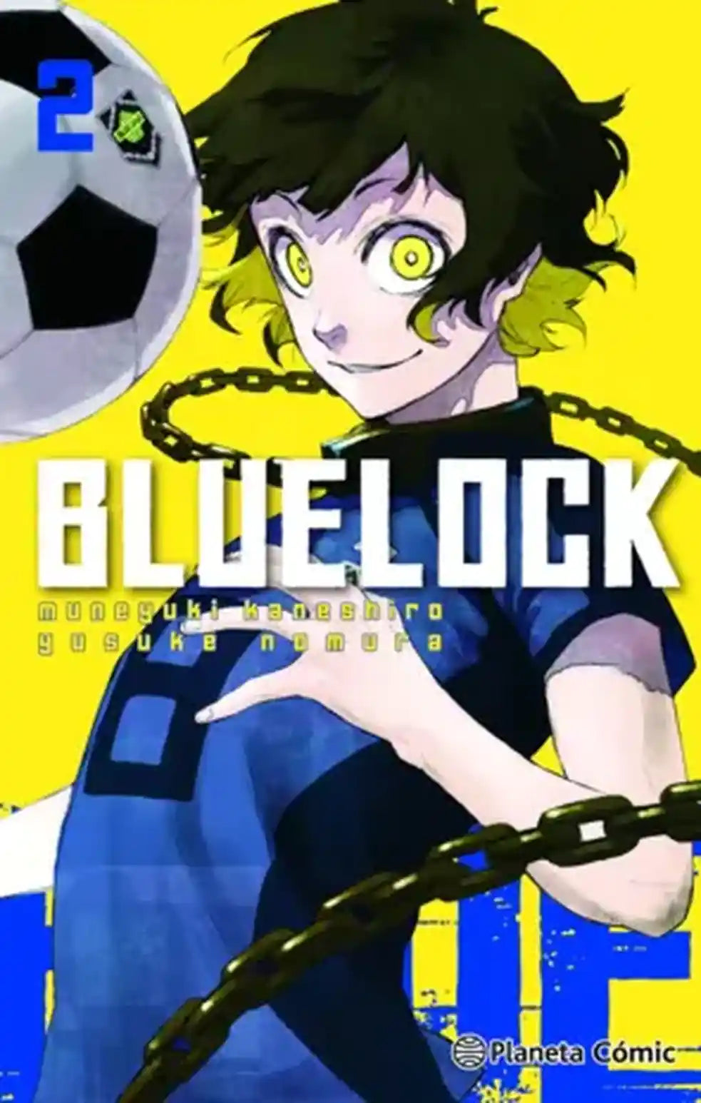 Portada de Blue Lock 2, de Muneyuki Kaneshiro y Yusuke Nomura. Manga publicado por Planeta Cómic.
