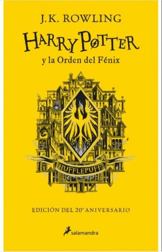 Portada de Harry Potter y la Orden del Fénix. Edición Hufflepuff 20 aniversario