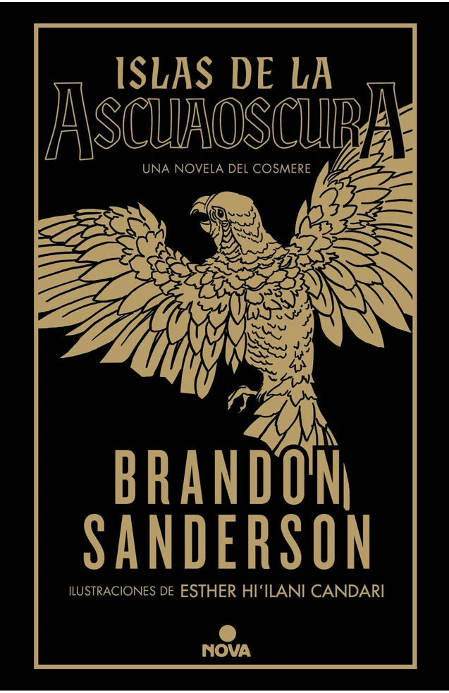 Portada de Islas de la Ascuaoscura, Brandon Sanderson. ISBN 9788419260574