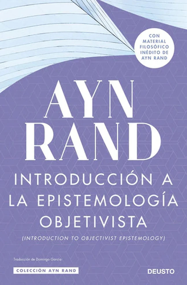 Portada de Introducción a la epistemología objetivista, de Ayn Rand