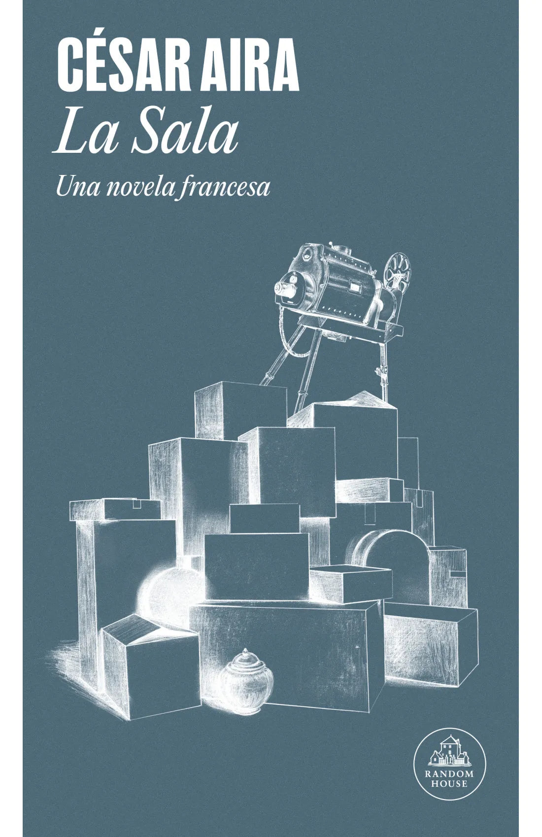 Portada de libro La sala, de César Aira