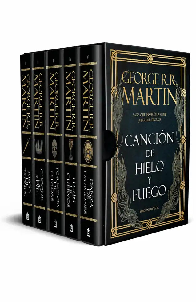 Portada de Estuche Cancion de Hielo y Fuego Edicion Limitada, de George R. R. Martin