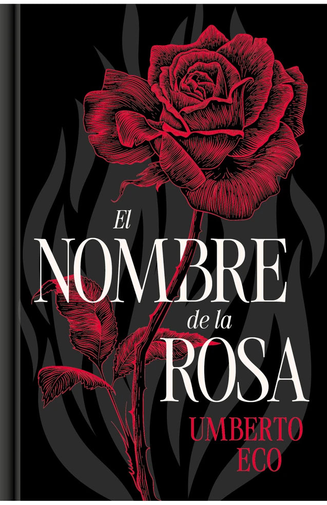 Portada de El nombre de la rosa (edición especial en tapa dura), Umberto Eco