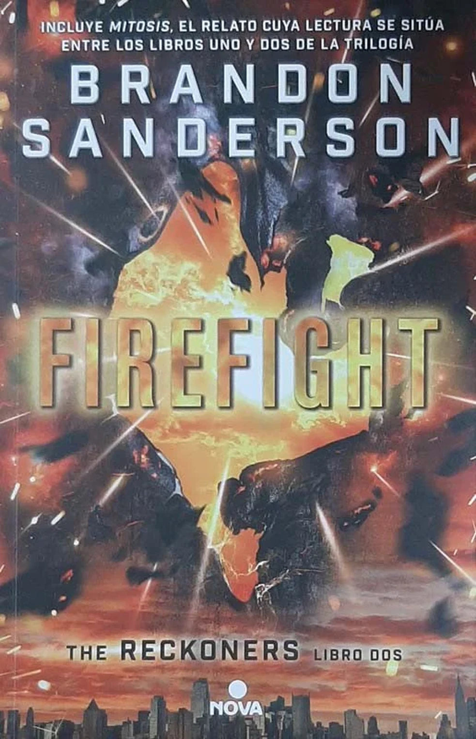 Portada de Firefight. The Reckoners 2, Brandon Sanderson