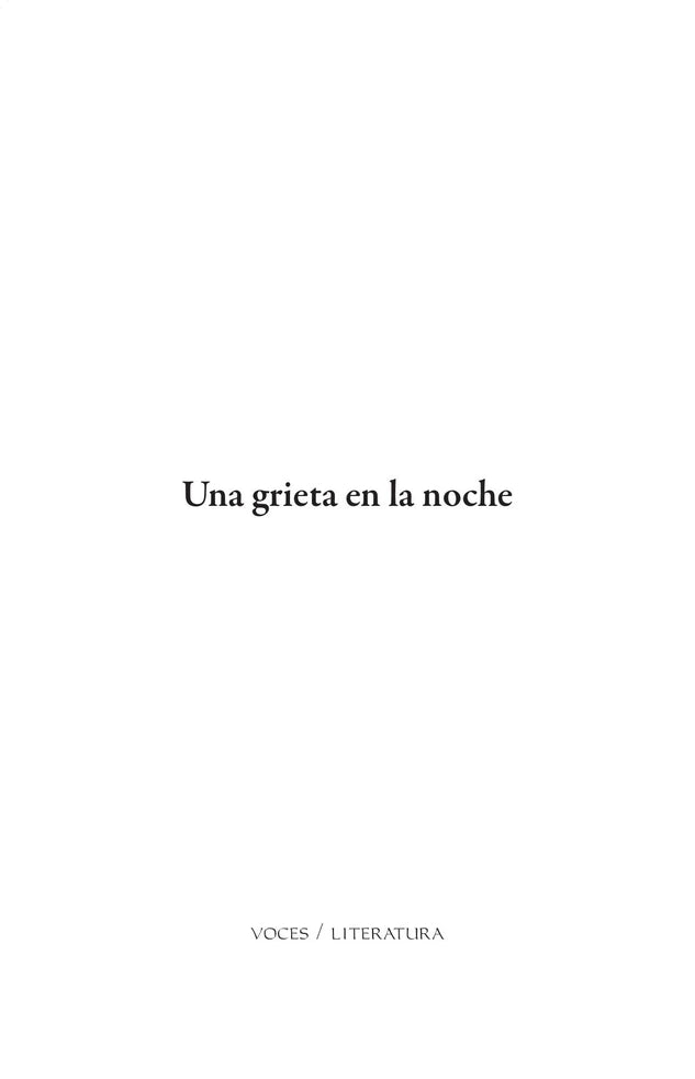 Portada de UNA GRIETA EN LA NOCHE. ISBN 9788483933190