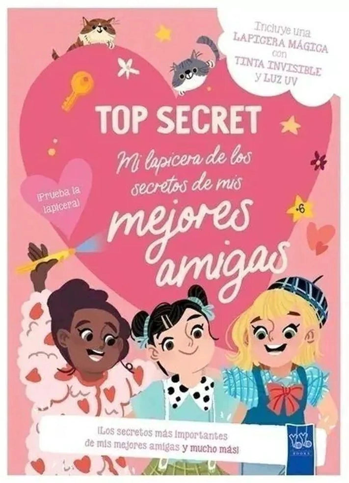 Portada de libro Mi lapicera de los secretos de mis mejores amigas, de Los Editores de Yoyo