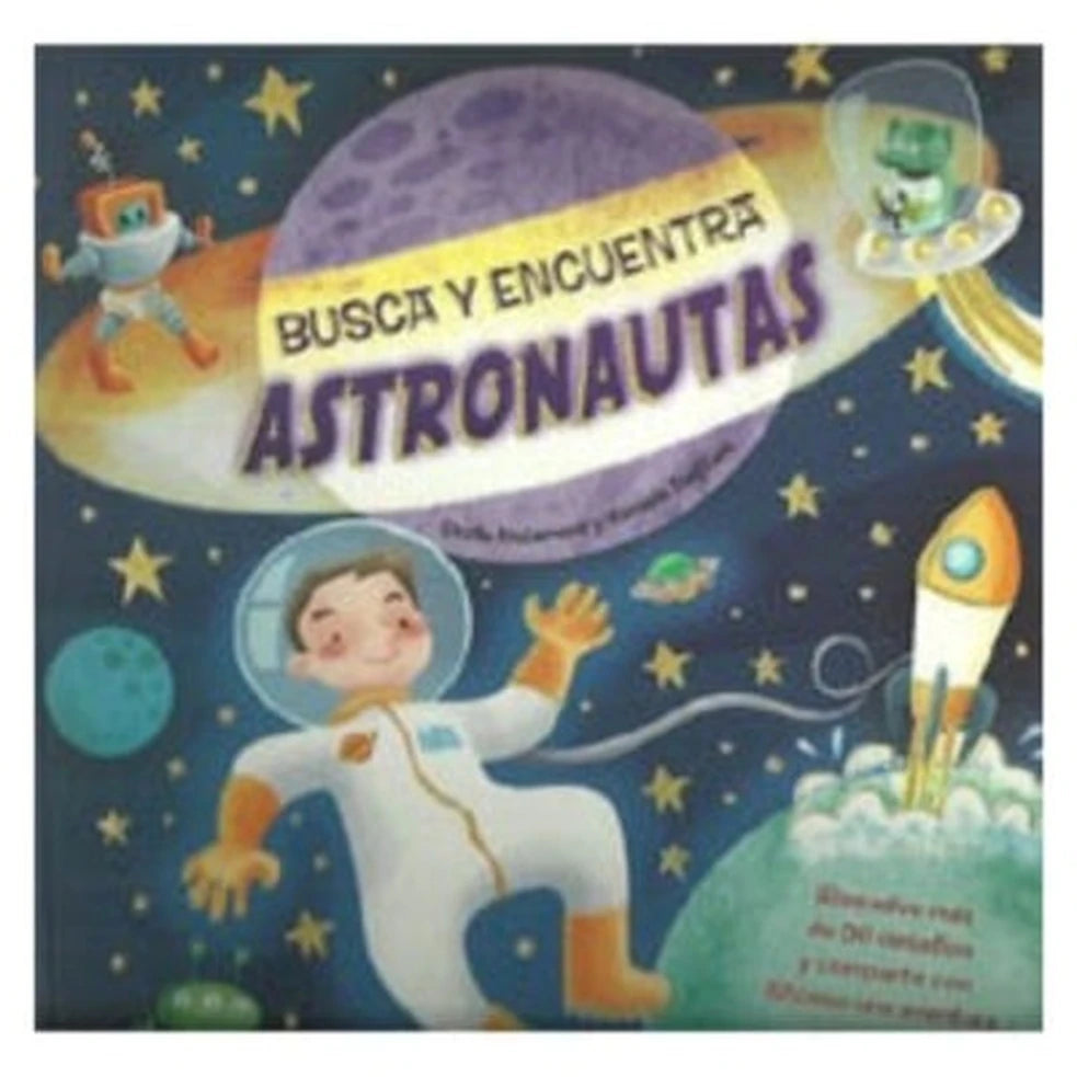 Portada de Busca y encuentra: Astronautas