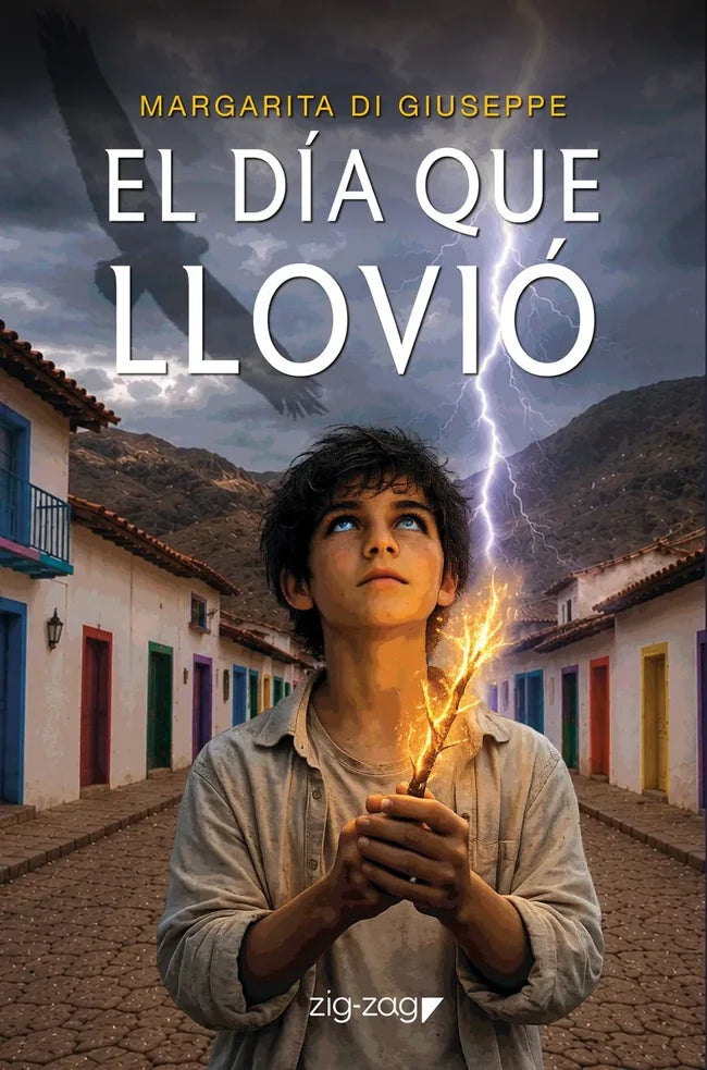 Portada de El día que llovió - Margarita Di Giuseppe. ISBN 9789561239043