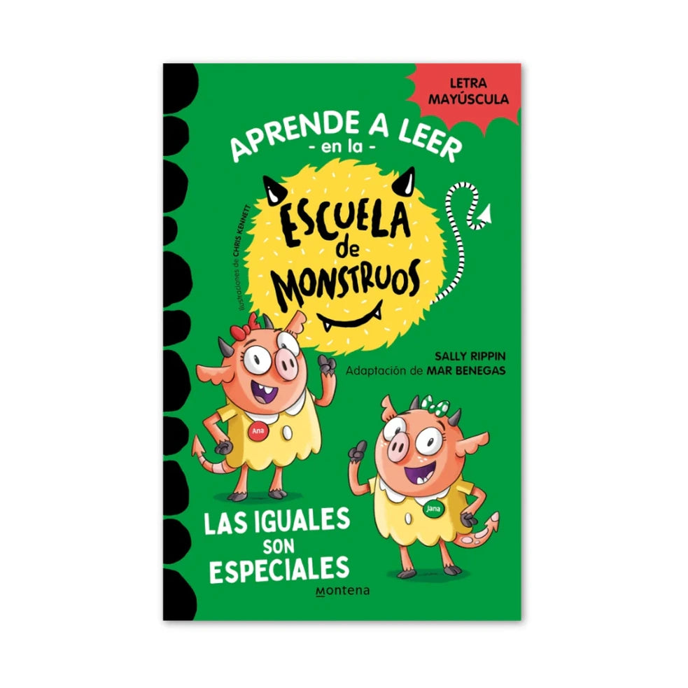 Portada de Aprender a leer en la Escuela de Monstruos 3: Las iguales son especiales