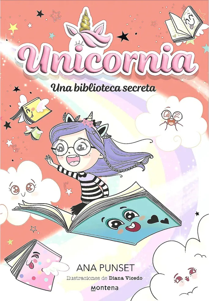 Portada de Unicornia una Biblioteca Secreta, de Ana Punset