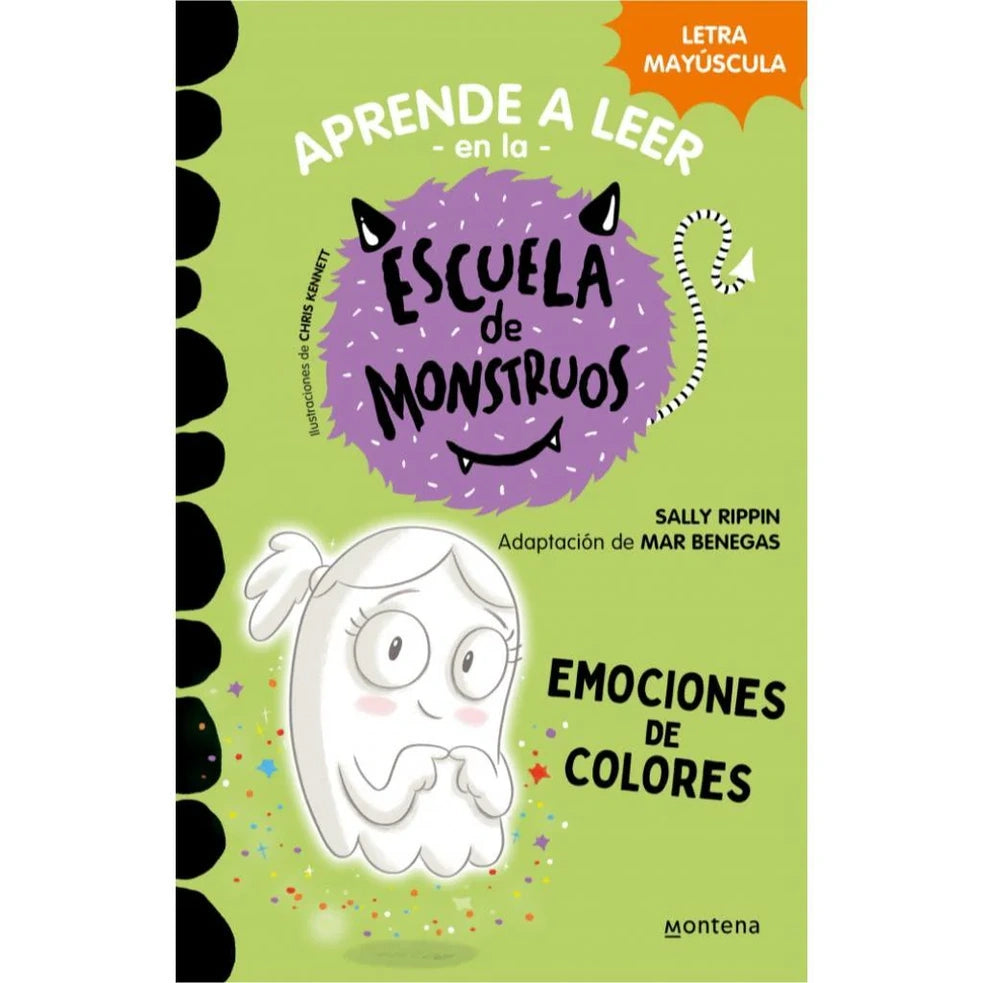 Portada de Aprender a leer en la Escuela de Monstruos 8: Emociones de colores