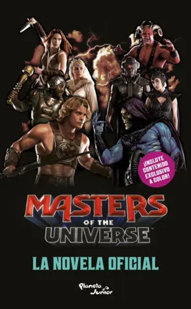Portada de Masters of the Universe. La novela oficial, Mattel